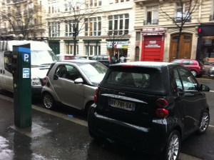 Parking is tight in Paris