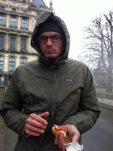 Picnic lunch in winter
