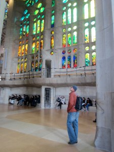 Admiring the architecture