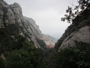 As we make our way up, we can see the monastery below