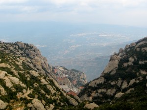 The monastery comes back into view