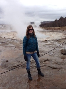 Waiting for Strokkur to erupt