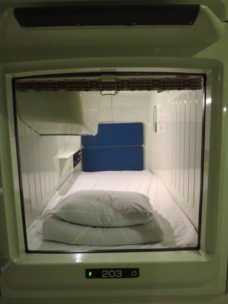 looking into the capsule