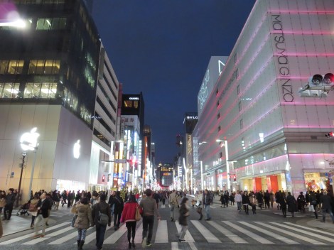 The lights of Harumi-dori