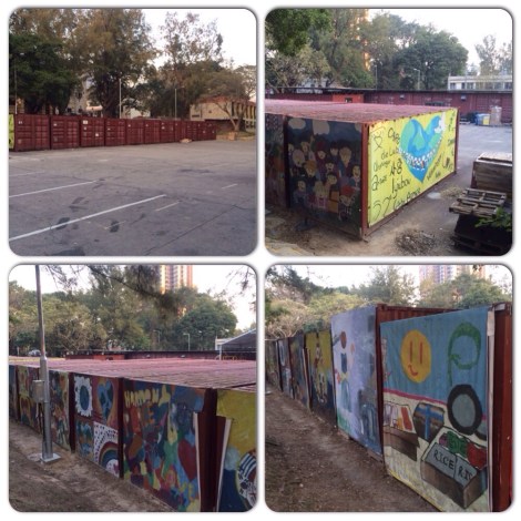 container loading area