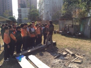 in the slum house area