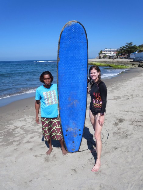with my surf instructor