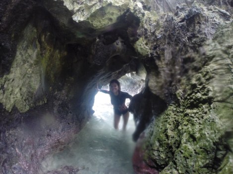 one of three openings that lead to the hidden beach