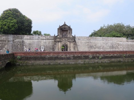the moat surrounding fort santiago