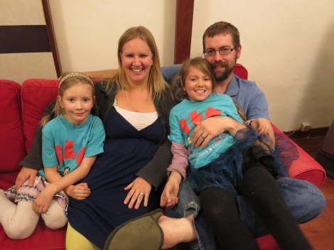 brian & johanna with their two girls...one of the families we got to know at crossroads