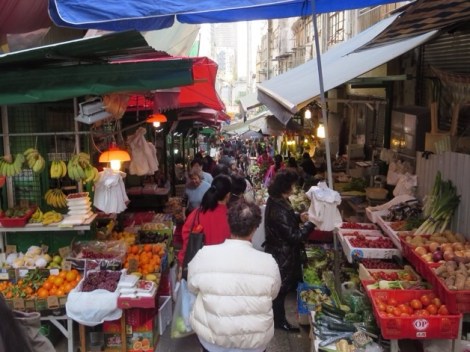 ...the crowded streets of hong kong