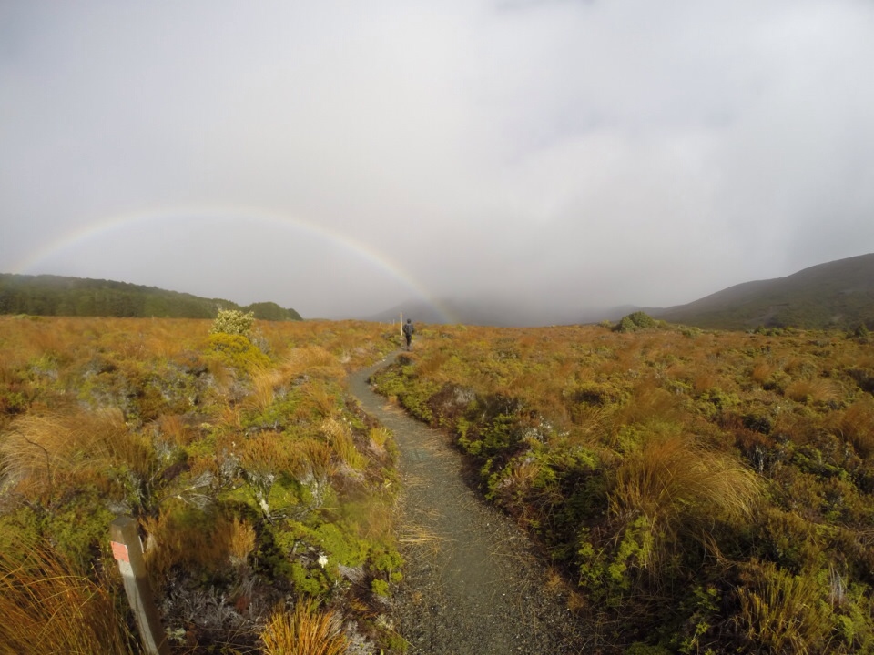 hiking through rainbows