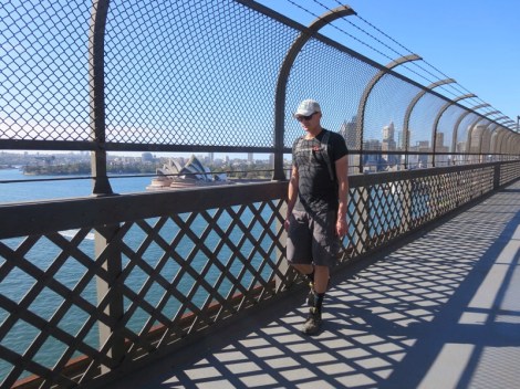 on the sydney harbour bridge