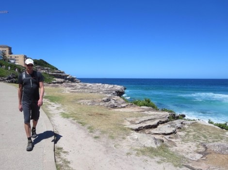 walking down to tamarama beach