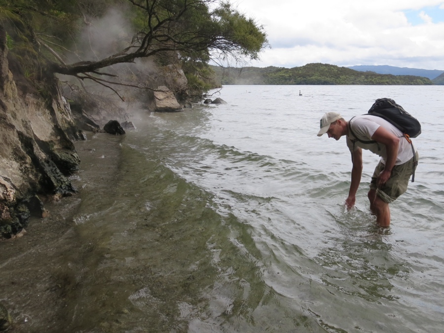 the geothermal waters