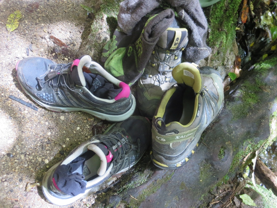 the only thing better than taking off your shoes after hiking, is being able to soak your feet in refreshing cool water after