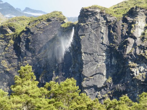 waterfall floating mid-air