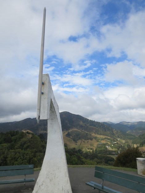 the needle marking the centre of NZ