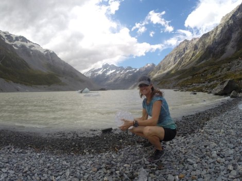 just had to pick up a piece, it was cold!