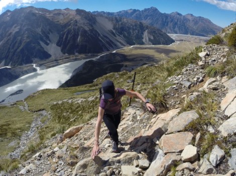 no more stairs, just rocks to climb