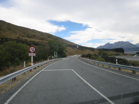 approaching a one-way bridge