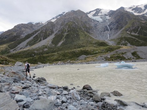 walking down to the waters edge