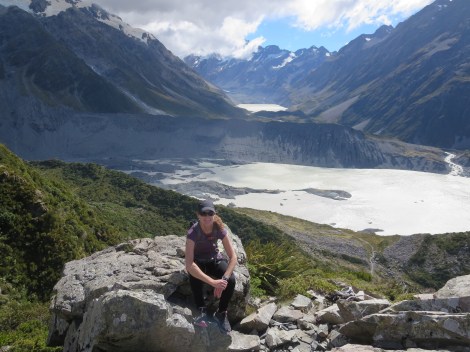 stopping for a picture (and a quick breather!)