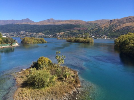 view toward queenstown from the bridge