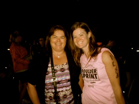 me & mom before the start