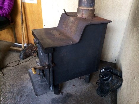 so thankful for the warmth from this little stove