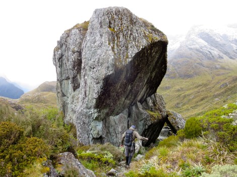 we passed under a really cool rock formation