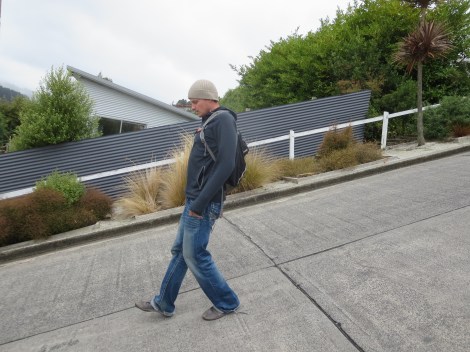 going down required a sort of "lean back" to keep balanced