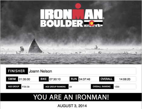 finisher certificate