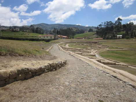the Inca Trail within the ruins