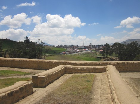 the town of Ingapirca, as seen from the ruins