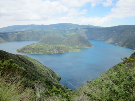 the island on the right is the one shaped like a guinea pig