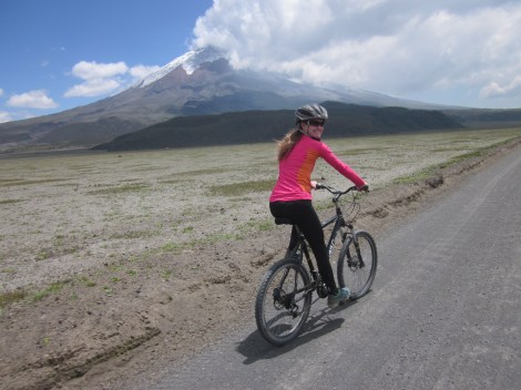 biking back to the park entrance